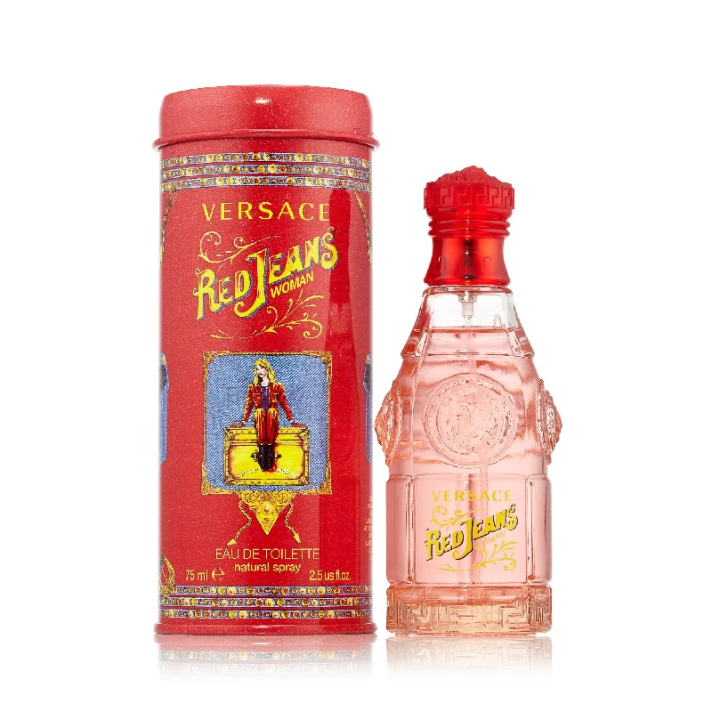 Red Jeans Eau de Toilette Spray for Women by Versace Casual Skinny Fit Jeans