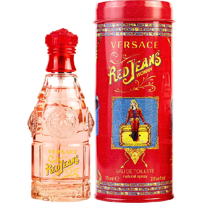 Red Jeans Versace Edt 75 Ml Mujer Comfortable Straight-Legged Denim