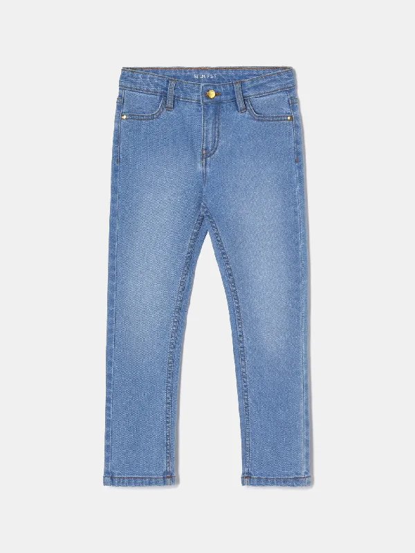 Slim Fit Jeans Comfortable Zip-Up Skinny Jeans