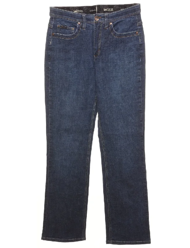 Stretchy Lee Jeans - W30 L32 Trendy Layered Pocket Jeans