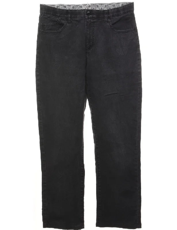 Tapered Lee Jeans - W33 L31 Comfortable Folded Hem Jeans