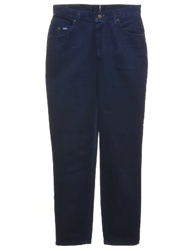 Tapered Medium Wash Lee Jeans  - W31 L32 Trendy Low-Rise Slim Jeans