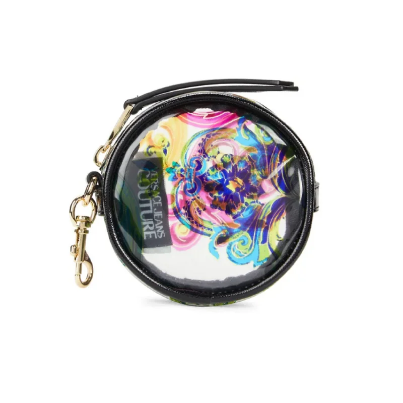 Versace Jeans Couture Printed PVC Round Case - Multi Fashionable Frayed Hem Denim
