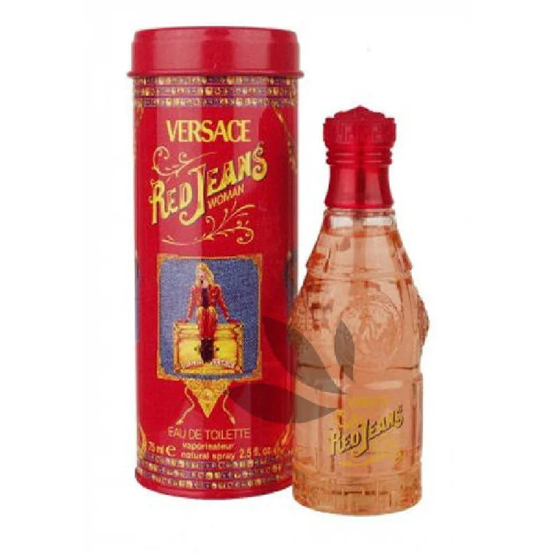 Versace Red Jeans 75ml EDT For Women Trendy Low-Rise Bootcut Jeans