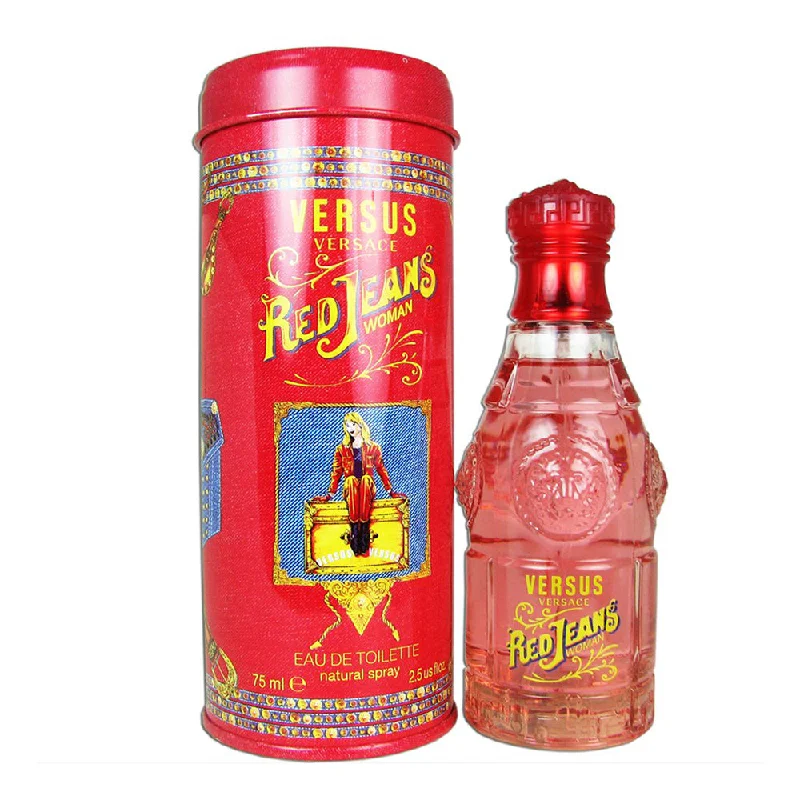 Versace Red Jeans Eau De Toilette For Women - 75 ML Fashionable White Denim Jeans