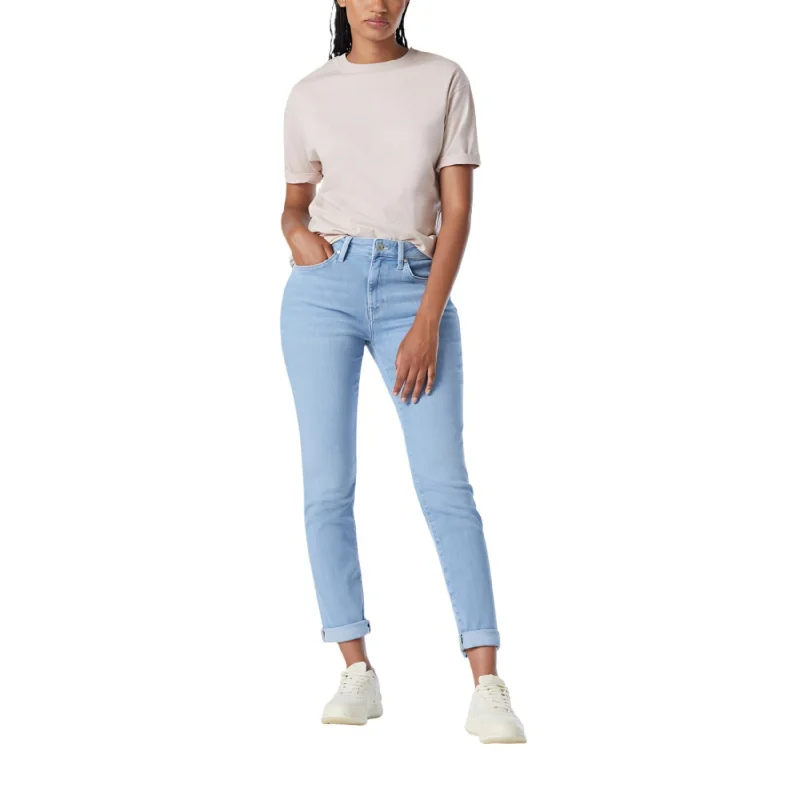 Bleached Feather Blue Kathleen Slim Jeans Classic Blue Denim Jeans