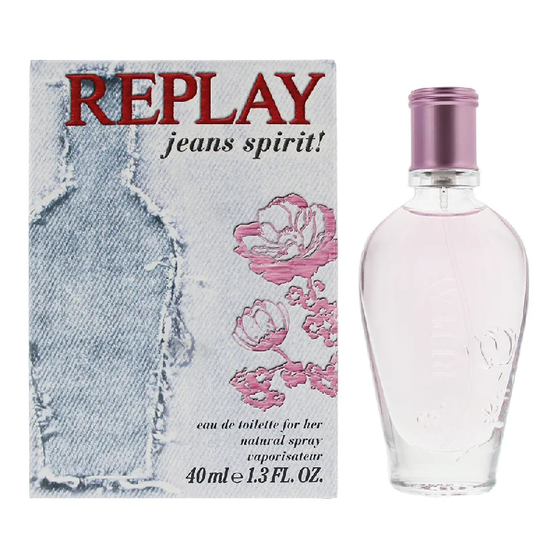 Replay Jeans Spirit For Her Eau De Toilette 40ml Stylish Plus Size Denim Jeans