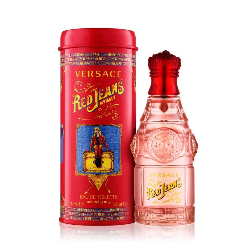 Versace Red Jeans EDT Perfume For Women - 75ml Fashionable Slouchy Fit Jeans