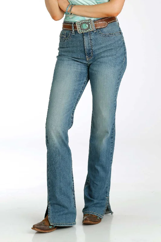 Women's Cruel Girl Skylar Medium Stone Wash Jeans Stylish High-Waist Jeans