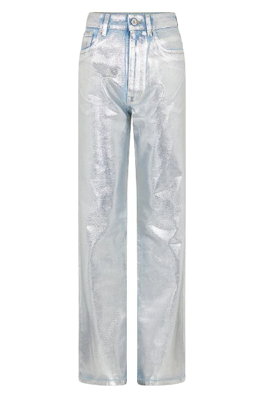 Metallic Jeans Trendy Colored Denim Jeans