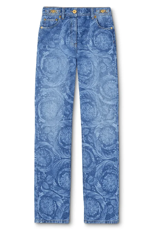 Barocco Jeans Stylish Paperbag Waist Denim