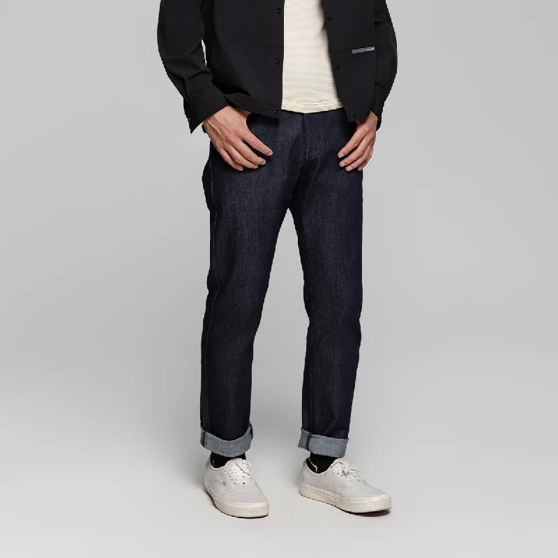 Cordura Commuter Jeans Fashionable Raw Hemmed Jeans
