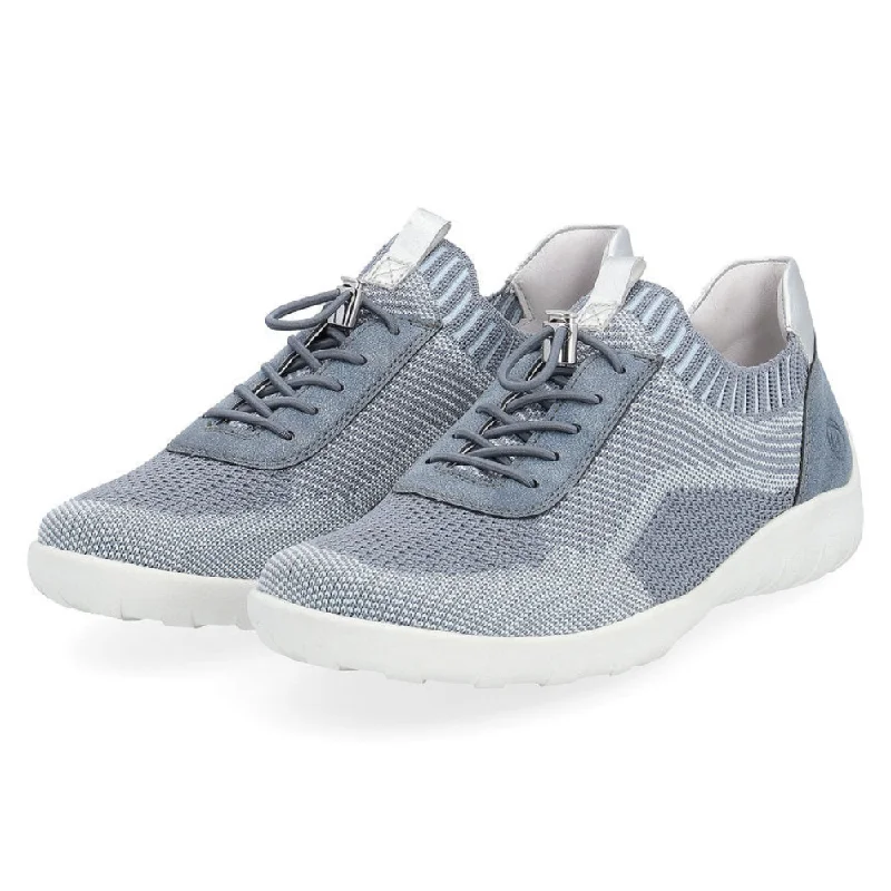 Remonte Liv 18 Jeans Knit Sneaker (Women's) Comfortable Faded High-Rise Jeans
