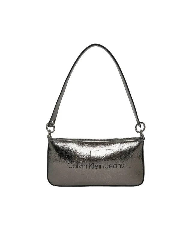 Calvin Klein Jeans  KSmall Shoulder Bag Silver Casual Distressed Skinny Jeans