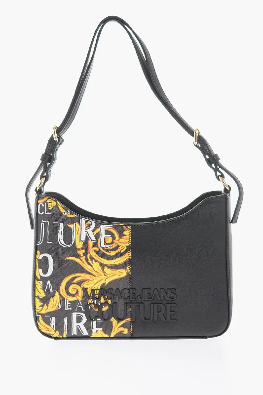 Versace JEANS COUTURE Baroque Motif Shoulder Bag with Embossed Logo Unica One size Cozy Relaxed Fit Jeans Versace JEANS COUTURE Baroque Motif Shoulder Bag with Embossed Logo Unica One size Cozy Relaxed Fit Jeans