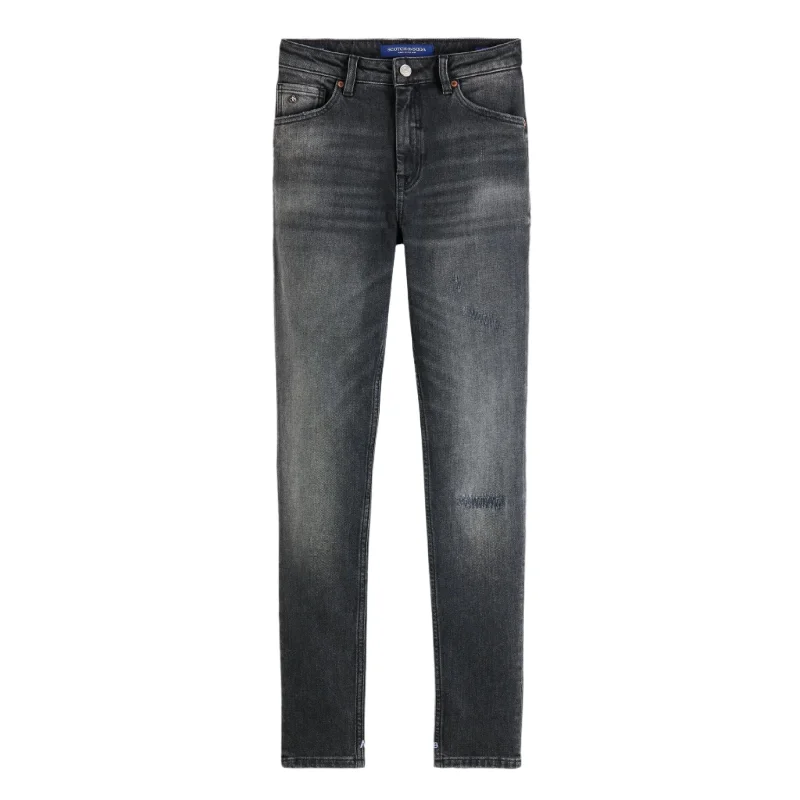 Scotch&Soda Nightlife Haut High Rise Skinny Jeans Chic Rolled Cuff Denim Jeans