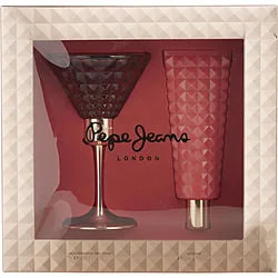 PEPE JEANS by Pepe Jeans London , EAU DE PARFUM SPRAY 2.7 OZ & BODY LOTION 2.7 OZ Stylish Shredded Denim Jeans PEPE JEANS by Pepe Jeans London , EAU DE PARFUM SPRAY 2.7 OZ & BODY LOTION 2.7 OZ Stylish Shredded Denim Jeans