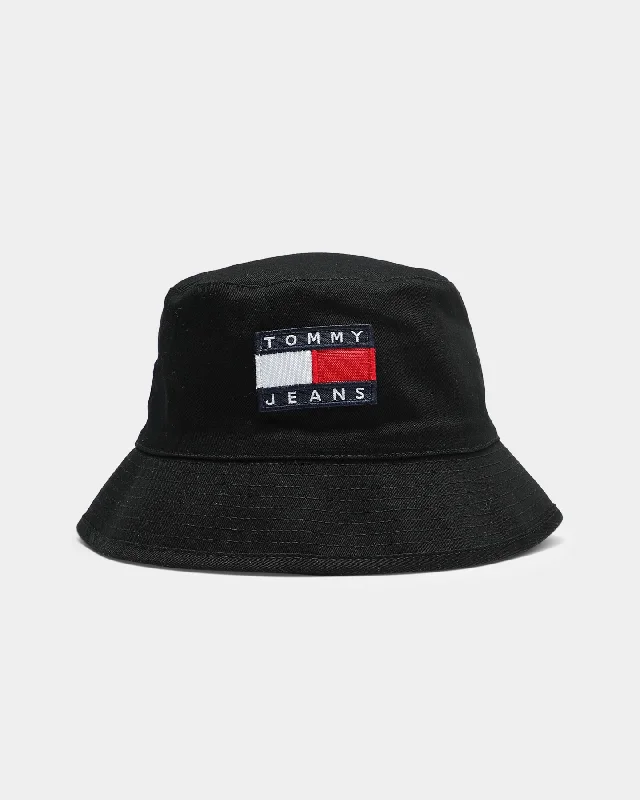 Tommy Jeans Heritage Reversible Bucket Black/Gs Print Comfortable Straight-Legged Denim Tommy Jeans Heritage Reversible Bucket Black/Gs Print Comfortable Straight-Legged Denim