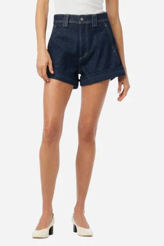 Joes Jeans The Avery High Rise Cuffed Short in Rinse