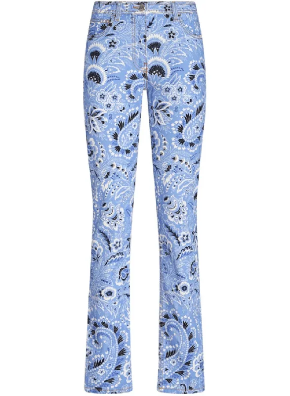 bandana-print skinny jeans