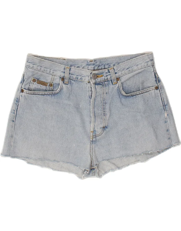 CALVIN KLEIN JEANS Womens Denim Shorts W33 Large Blue Cotton