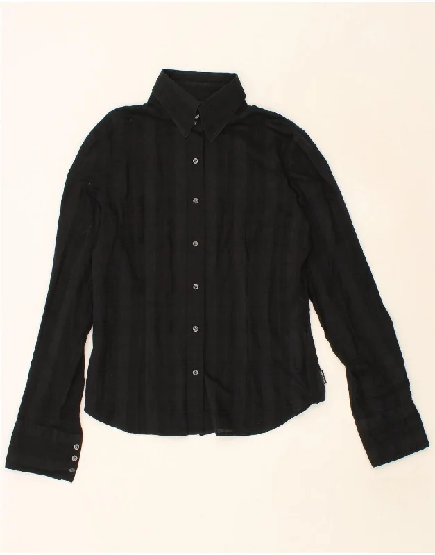 CALVIN KLEIN JEANS Womens Shirt UK 14 Large Black Check Cotton