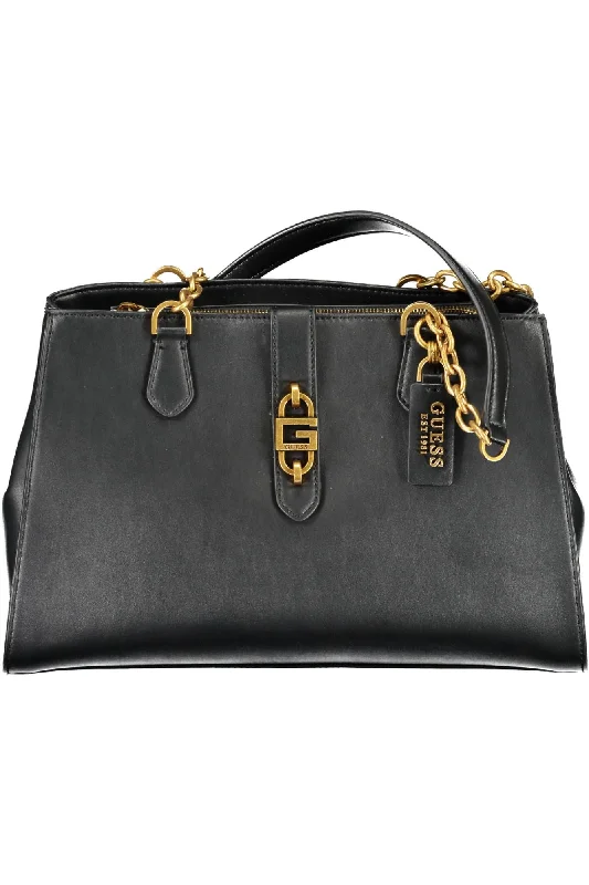 Guess Jeans Chic Polyurethane Satchel with Contrasting Women's Details Trendy Vintage Denim Jeans Guess Jeans Chic Polyurethane Satchel with Contrasting Women's Details Trendy Vintage Denim Jeans