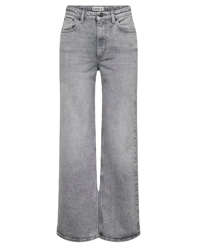 Only jeans juicy hw wide leg rea707 medium grey denim