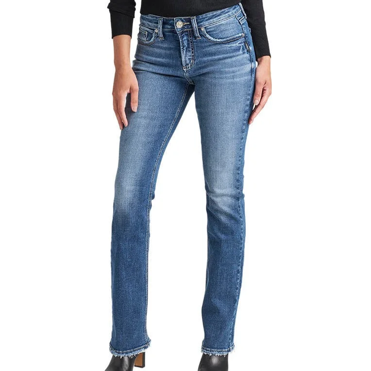 Silver Jeans - Suki Mid Rise Eco Processed Slim Bootcut Jeans Indigo