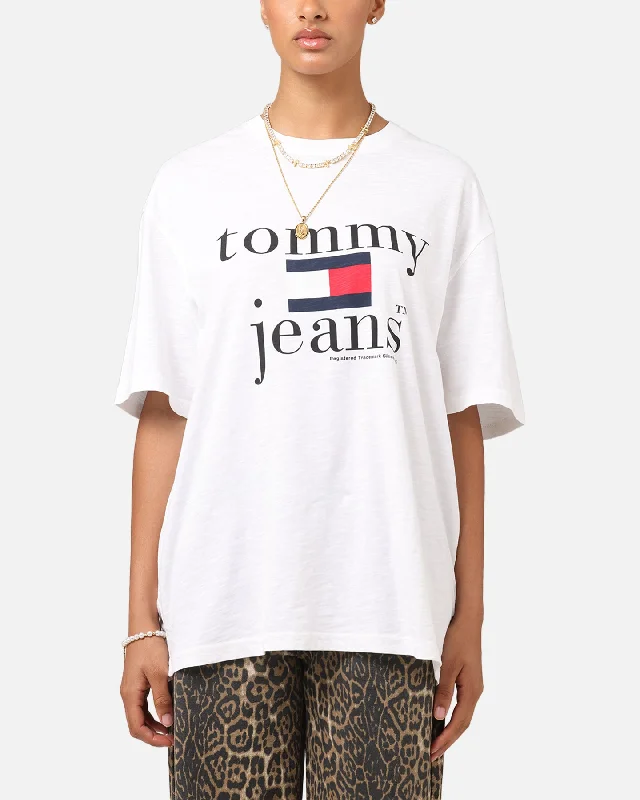 Tommy Jeans TJM Relaxed Twist Logo T-Shirt White