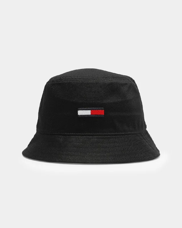 Tommy Jeans TJM Flag Bucket Hat Black