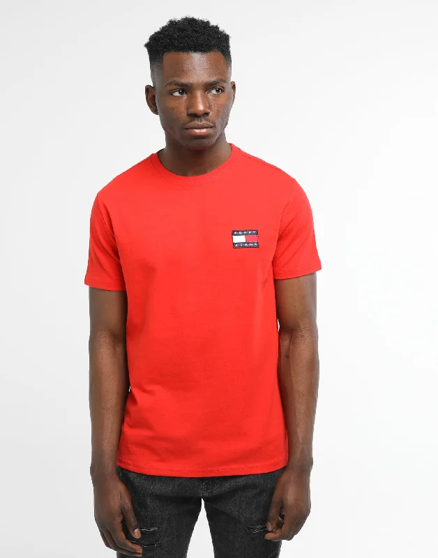 Tommy Jeans TJM Tommy Badge Tee Flame Scarlet