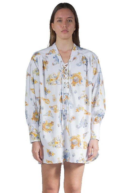 Versace Jeans Couture Baroque Ppattern-Print Shirt Stylish Cargo Style Jeans