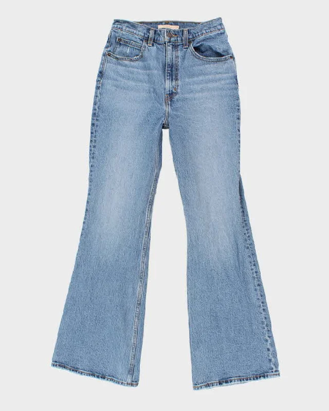 Womens Blue High waisted Boot Cut Levi's Jeans - 27 Stylish Tapered Fit Jeans