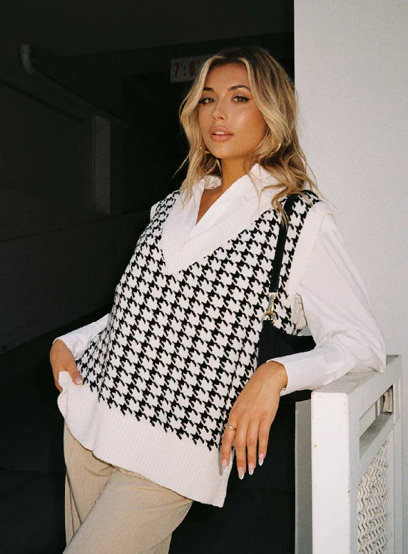 Ashton Sweater Vest White Wool Sweater Cotton Sweater Cashmere Sweater