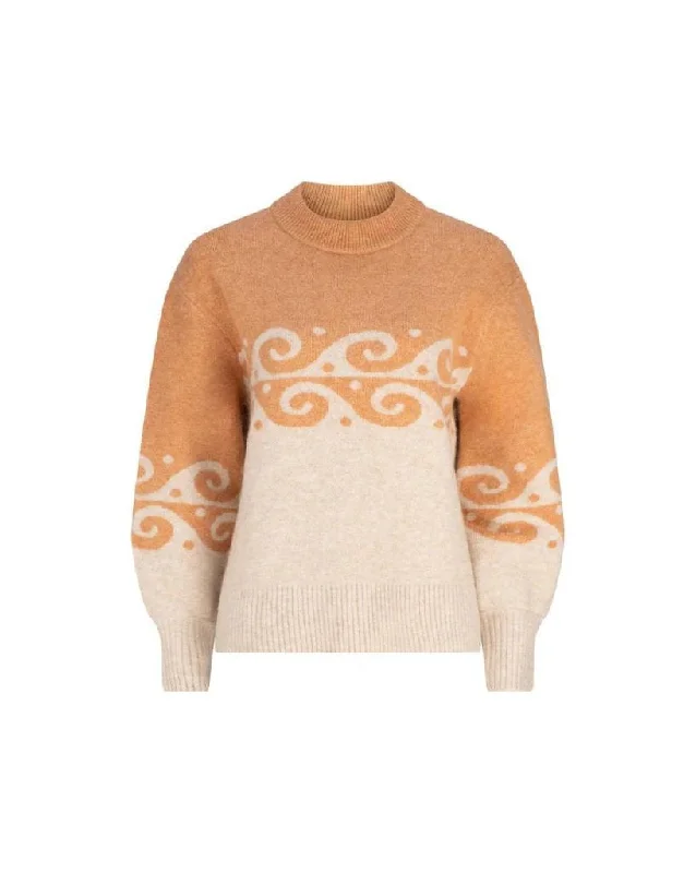 Atlas Heather Oversized Sweater Mesh Sweater Canvas Denim