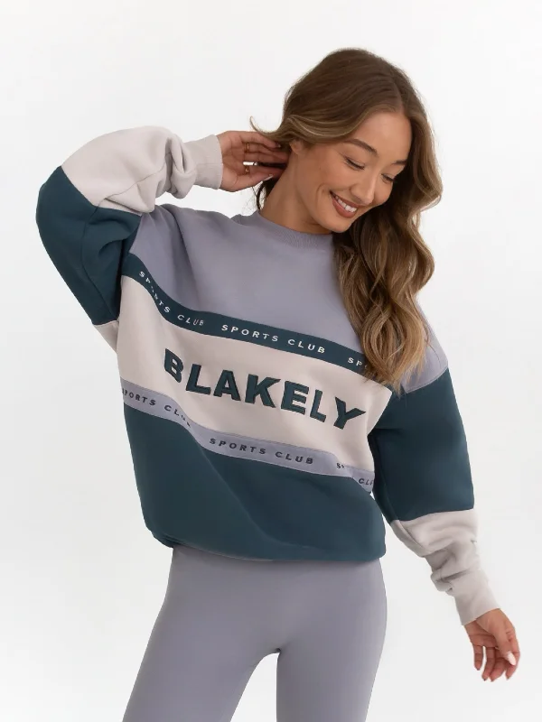 Alpine Oversized Sweater - Stone Welt Pockets Slit Pockets Flap Pockets