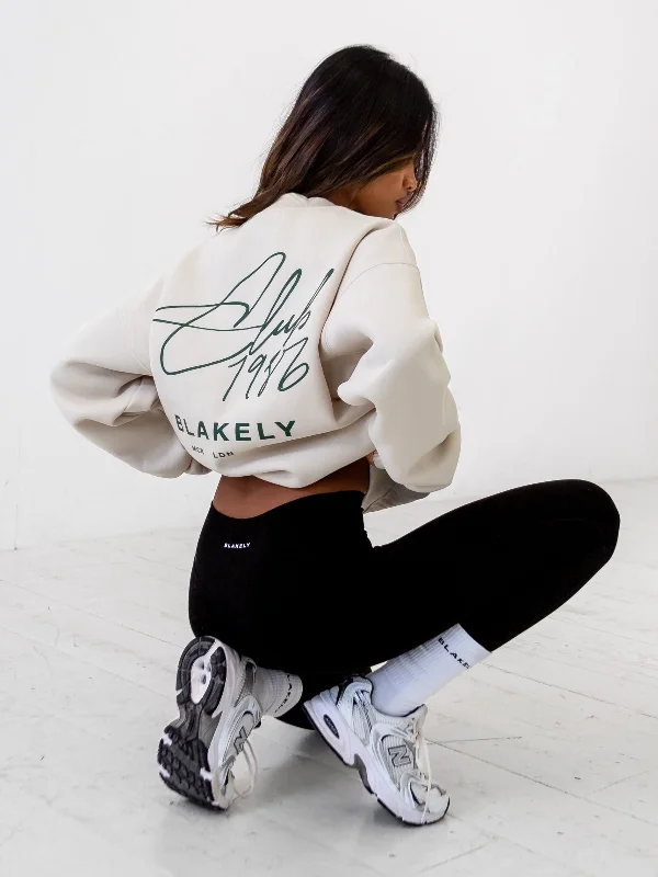 Club Oversized Sweater - Chalk Stylish Fashionable Trendy
