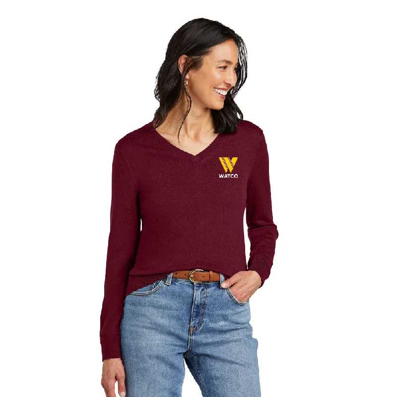 Brooks Brothers ® Women’s Washable Merino V-Neck Sweater - BB18411 Oversized Loose Flowy Brooks Brothers ® Women’s Washable Merino V-Neck Sweater - BB18411 Oversized Loose Flowy