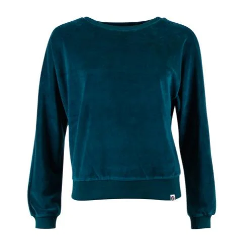 CHILLS & FEVER Lima sweater deep teal women Machine Wash Dry Clean Hand Wash