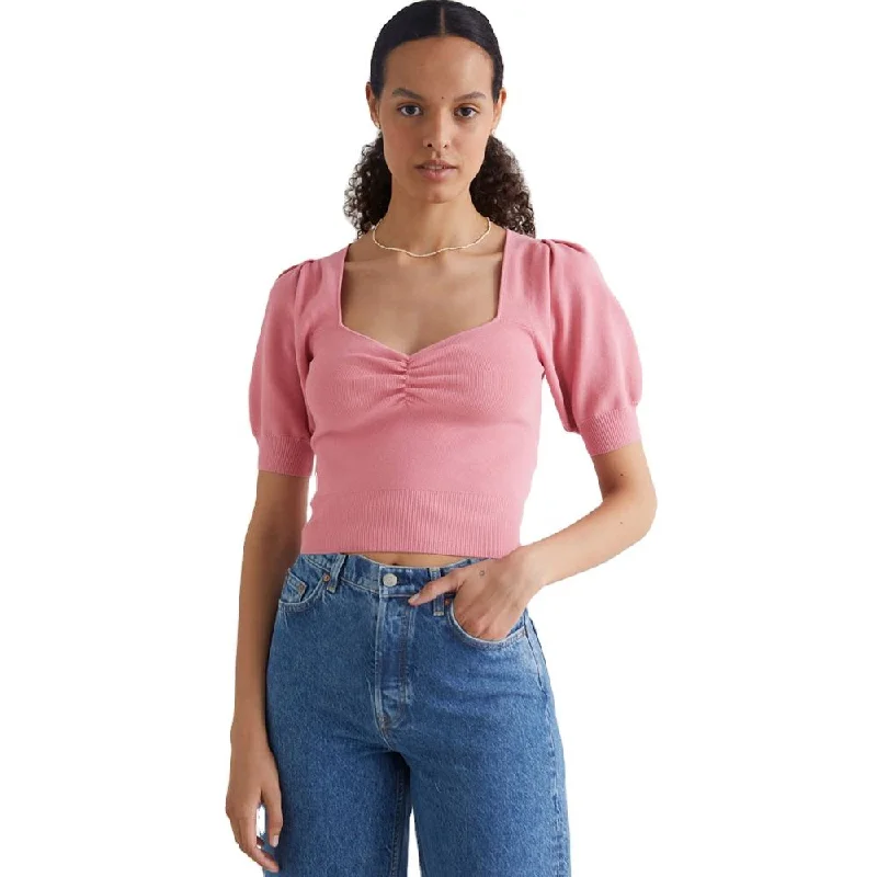 Custom Short Sleeve Knitwear Women short Sweater Wholesale pink sweater Knit Fabric Woven Fabric Fleece Fabric Custom Short Sleeve Knitwear Women short Sweater Wholesale pink sweater Knit Fabric Woven Fabric Fleece Fabric