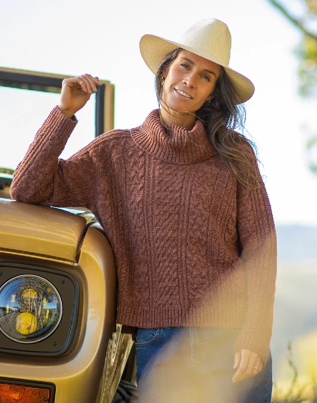 Field Sweater: Chocolate Heather