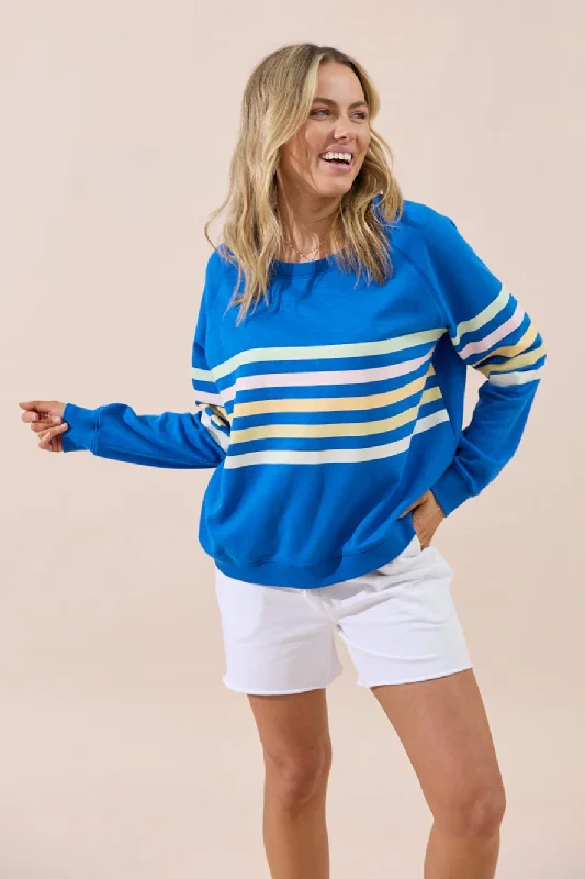 Forever Sweater - Cobalt Blue Hooded Caped Shawl Collar