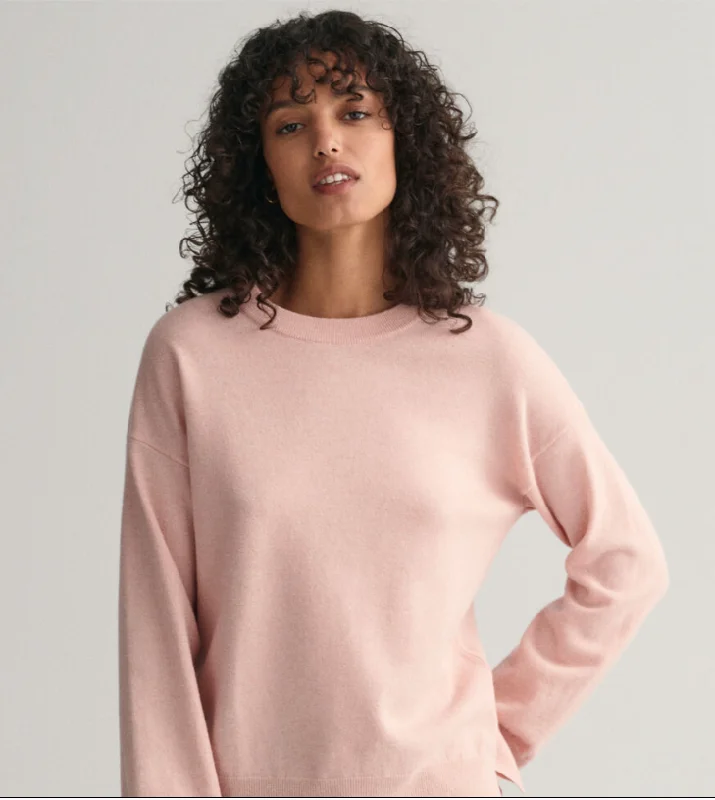 GANT -Super Fine Lambswool Crew Neck Sweater Wool Sweater Cotton Sweater Cashmere Sweater GANT -Super Fine Lambswool Crew Neck Sweater Wool Sweater Cotton Sweater Cashmere Sweater
