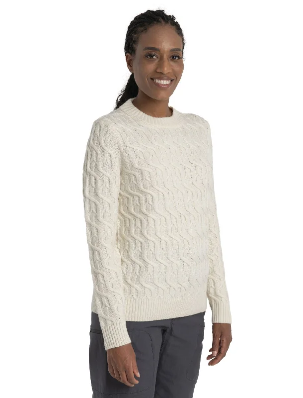 Icebreaker Merino Cable Knit Crewe Sweater (Women's) Undyed Wool Sweater Cotton Sweater Cashmere Sweater Icebreaker Merino Cable Knit Crewe Sweater (Women's) Undyed Wool Sweater Cotton Sweater Cashmere Sweater