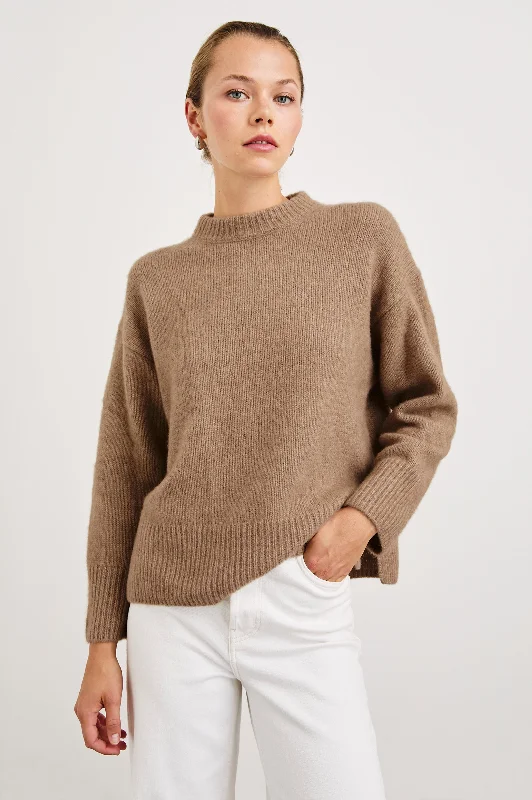 MIRANDA SWEATER - OATMEAL Fleece Sweater Nylon Polyester