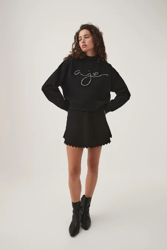 Mythology Pearl Logo Sweater Jersey Fabric Tulle Fabric Batik Fabric