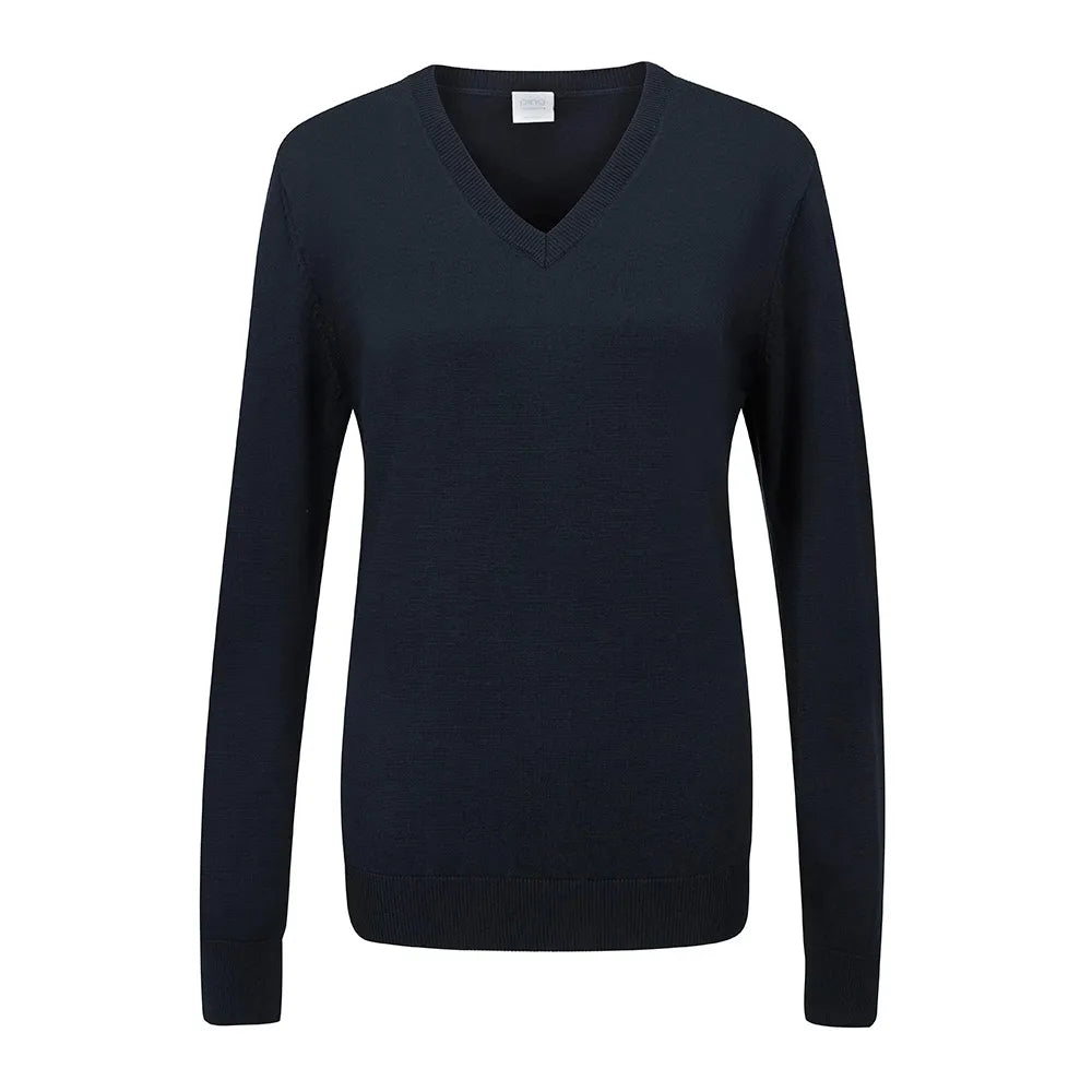 Ping Ladies Tatton V-Neck Sweater Chenille Blend Fleece Blend Nylon Blend