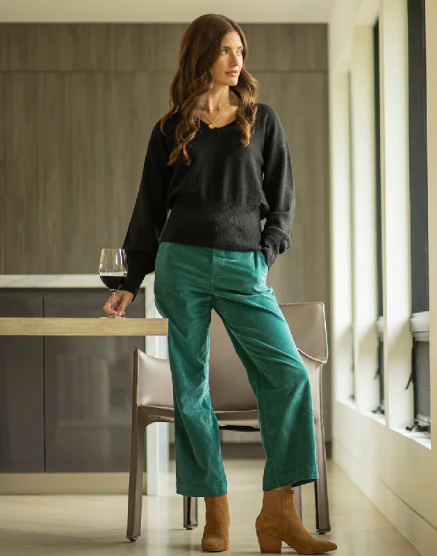 Ruth Reversible Fuzzy Sweater: Black Silk Blend Satin Velvet