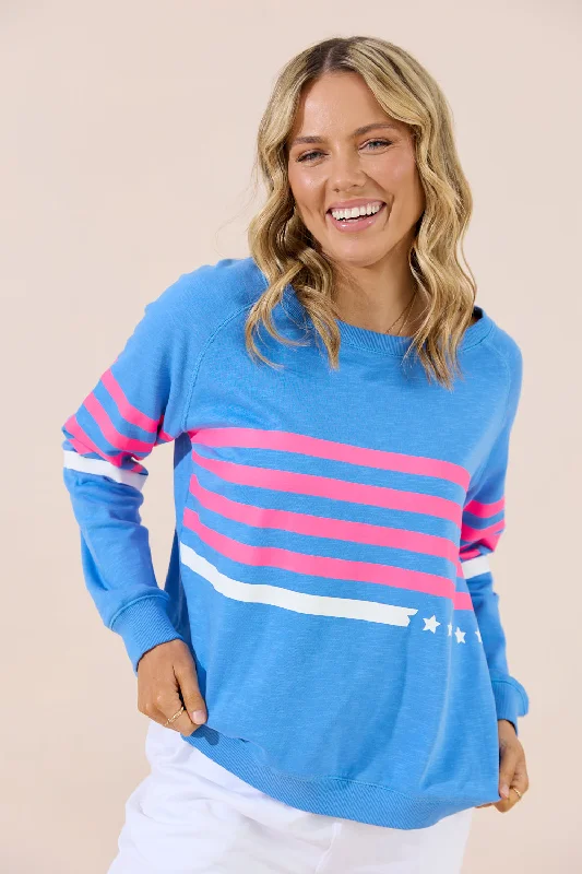 Sandy Sweater - Blue Boxy Sweater Fitted Sweater A-Line
